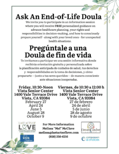 An explanation of the event and the dates in English and Spanish